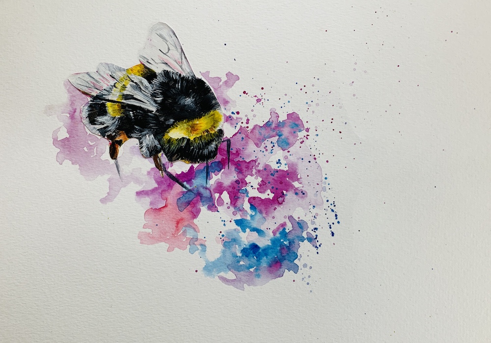 Featured image for “Watercolour Bee”