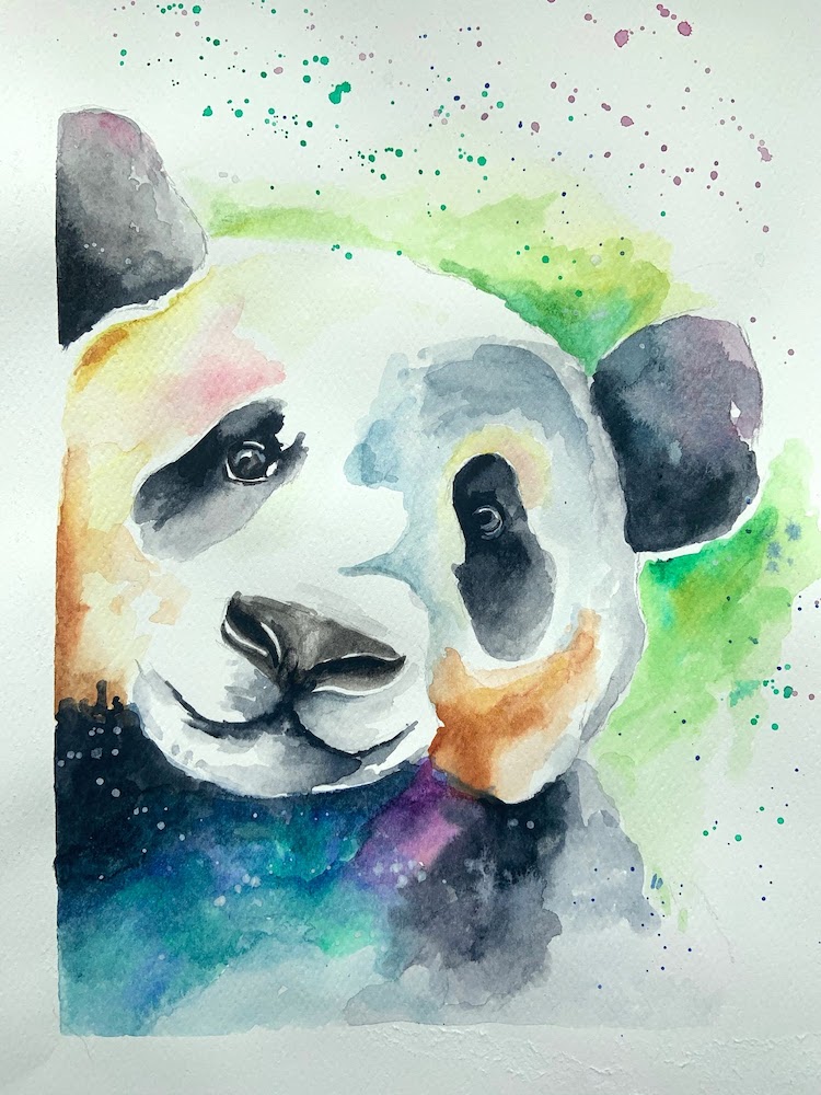 Featured image for “Panda in watercolour”