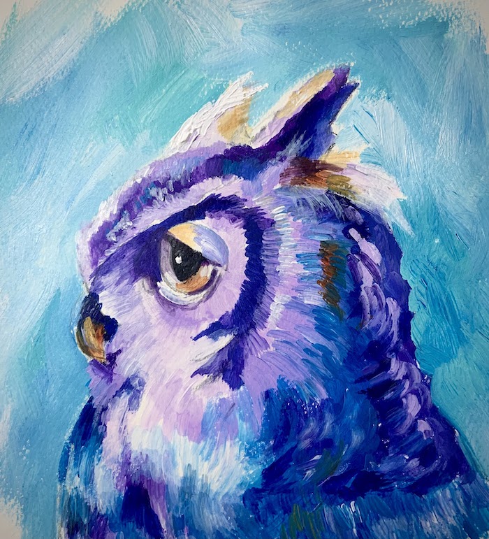 Featured image for “Owl in acrylic”