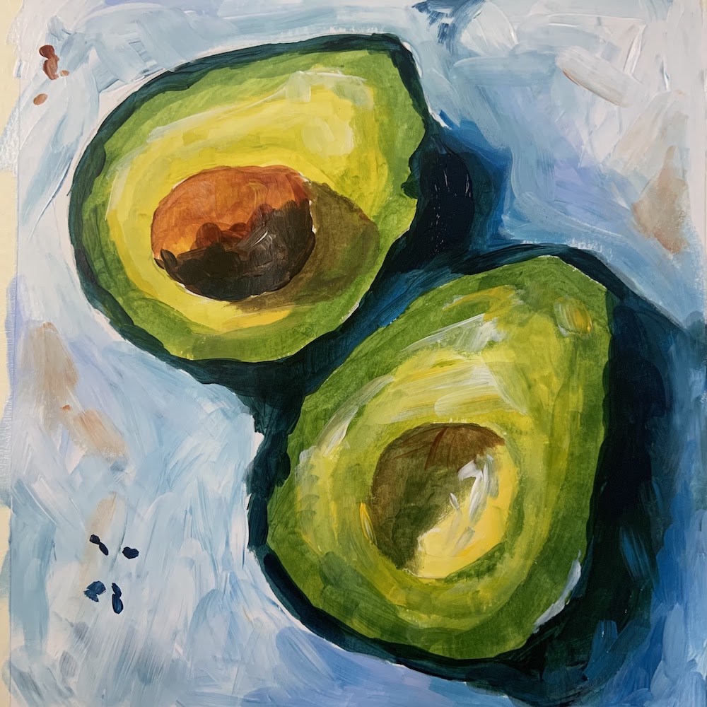 Featured image for “Avocado in Acrylics”