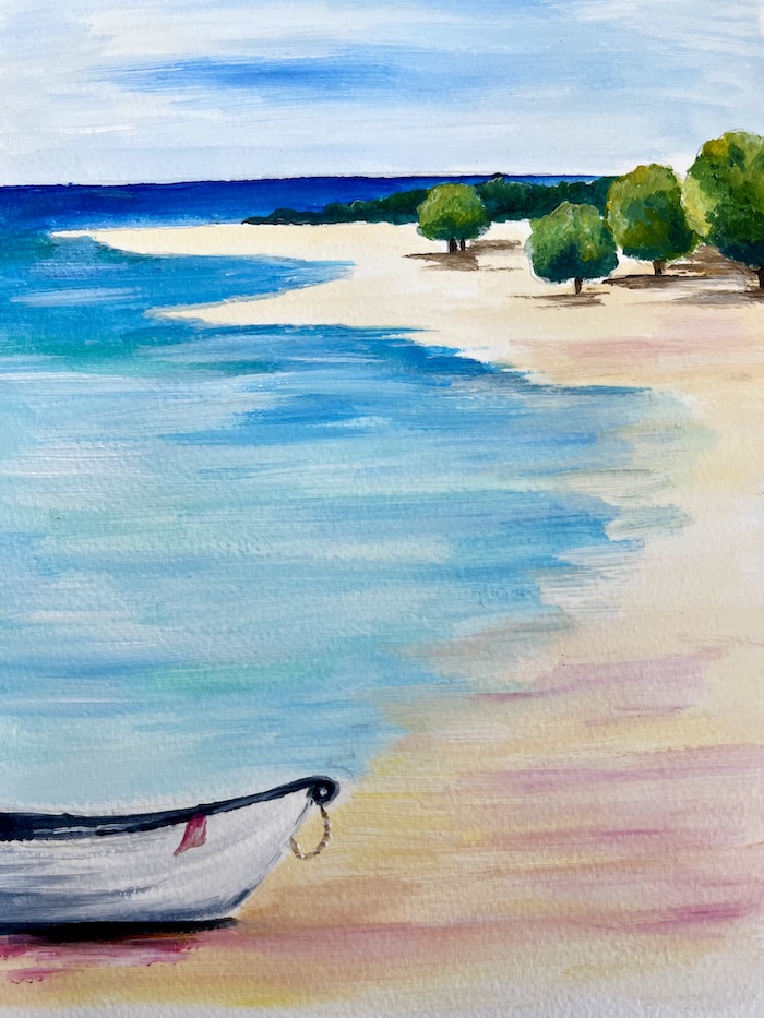 Featured image for “Secret Beach in Acrylics”
