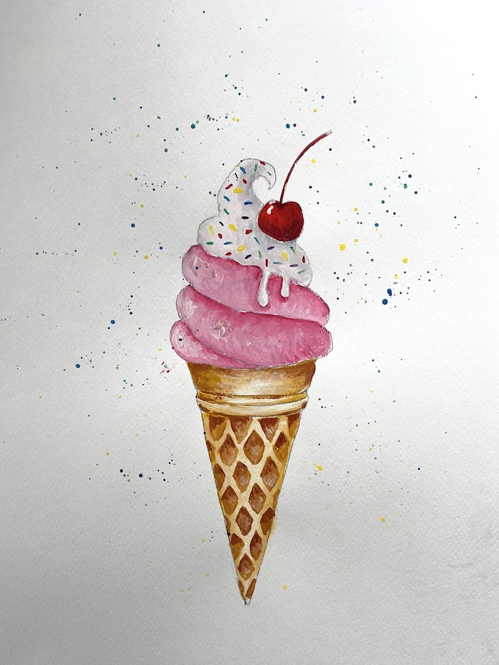 Ice Cream Painting ArtBase Ice Cream Painting ArtBase