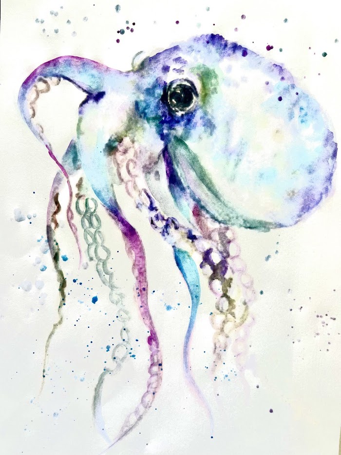 Featured image for “Octopus in watercolours”