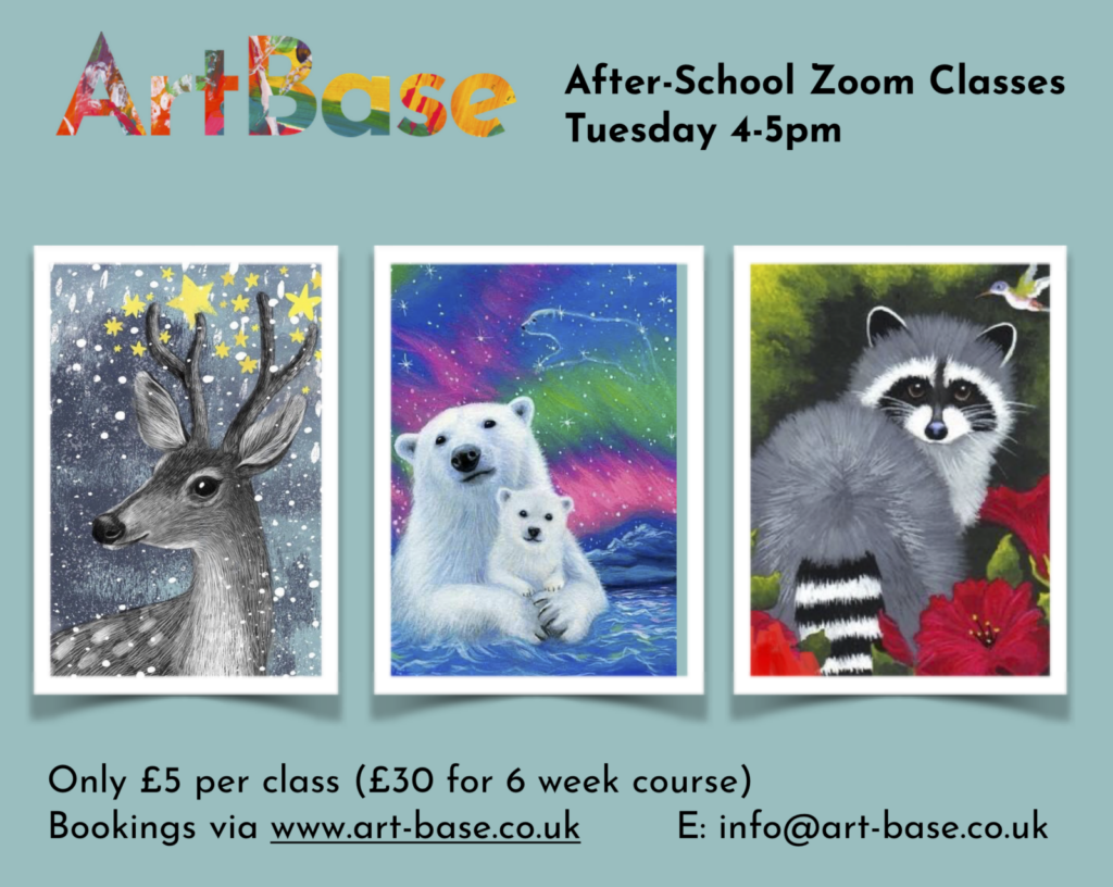 AfterSchool online Zoom art classes for children aged 613 years