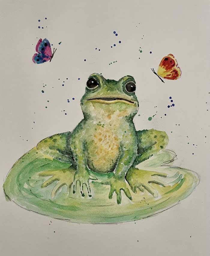 Featured image for “Watercolour frog!”