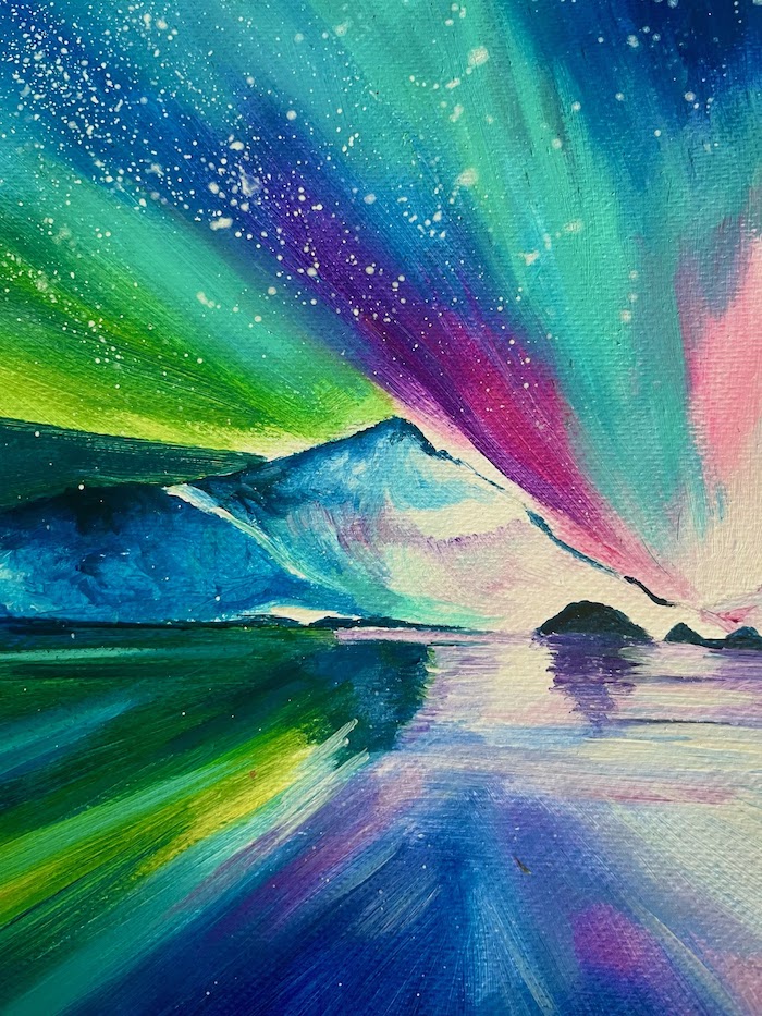 Featured image for “Northern Lights in Acrylic”