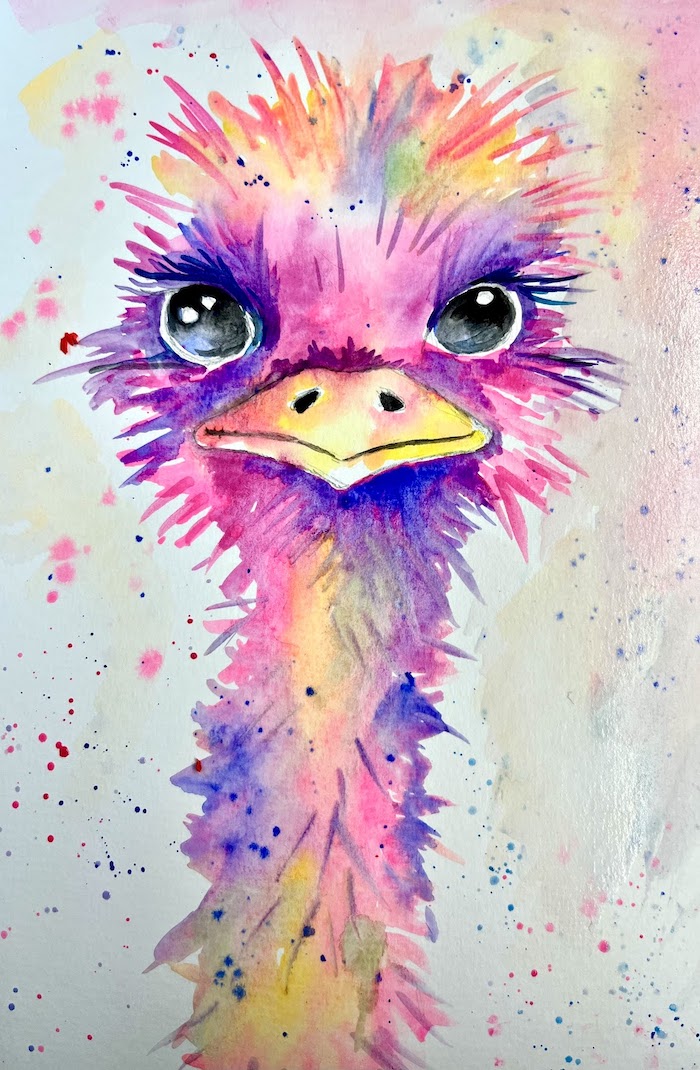 Featured image for “Emu in Watercolour”