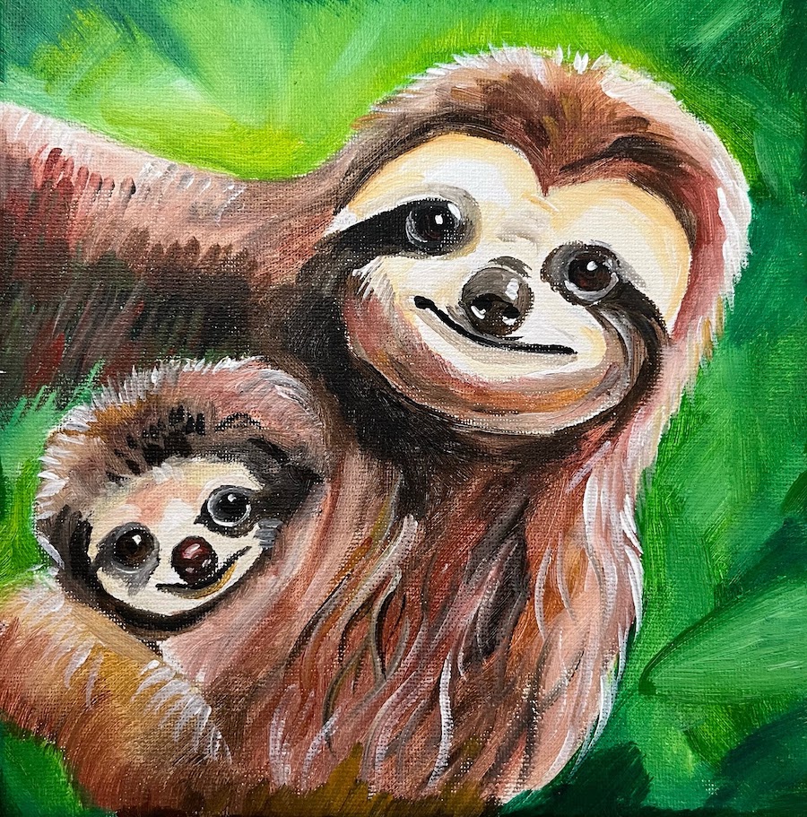 Featured image for “Mother & Baby Sloth”