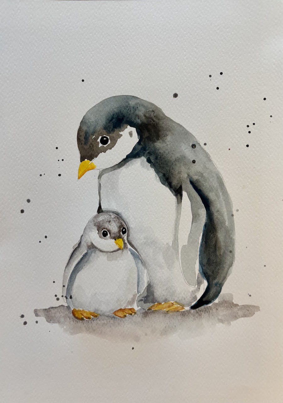 Featured image for “Mother and baby penguin”