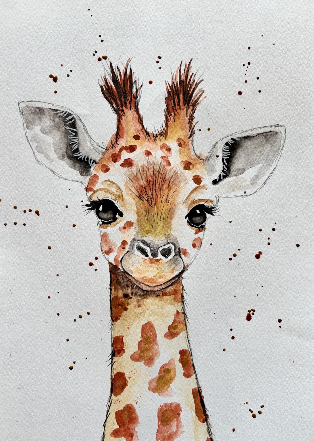 Featured image for “Watercolour giraffe”