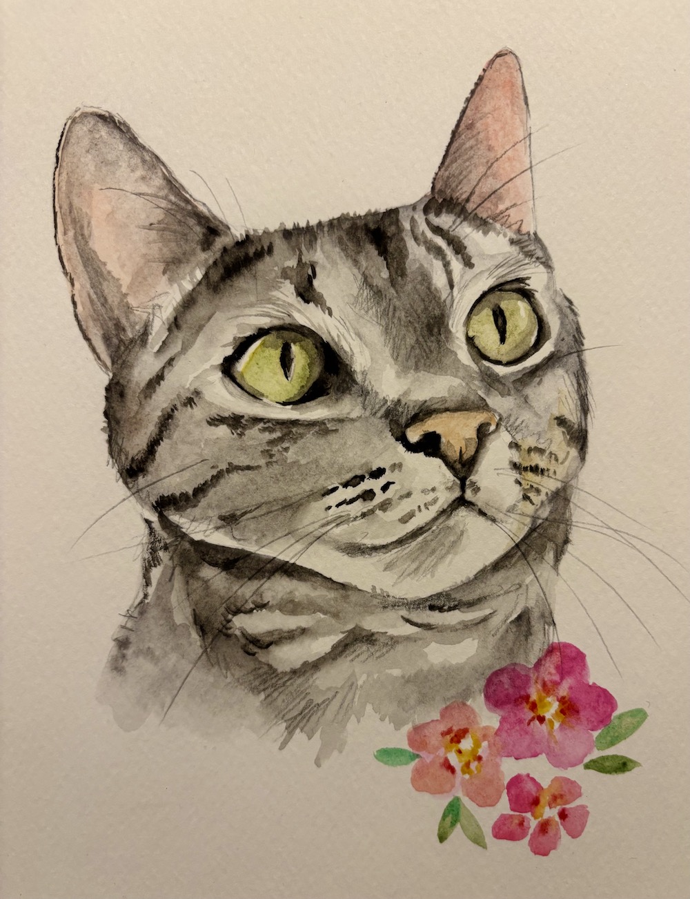 Featured image for “Watercolour cat”