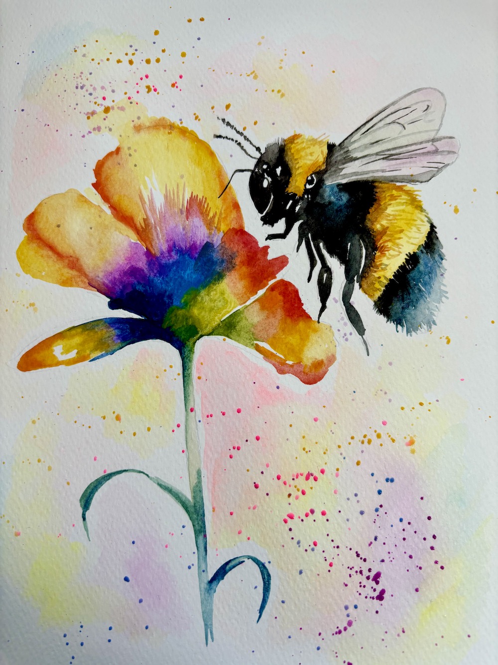 Featured image for “Bee and flower”