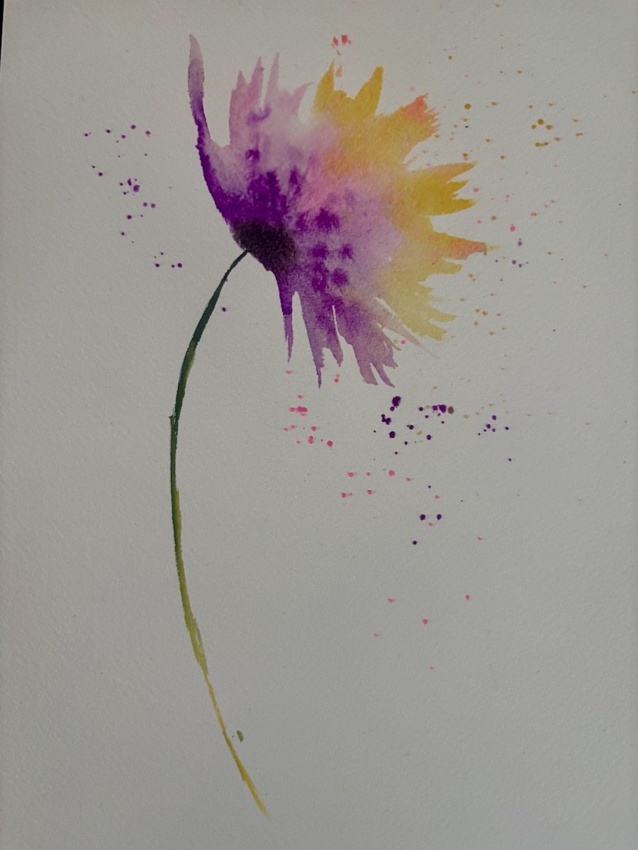 Featured image for “Simple flower watercolour”
